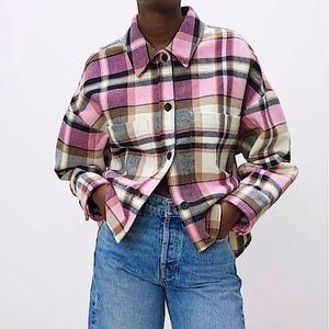 ZARA Plaid Overshirt